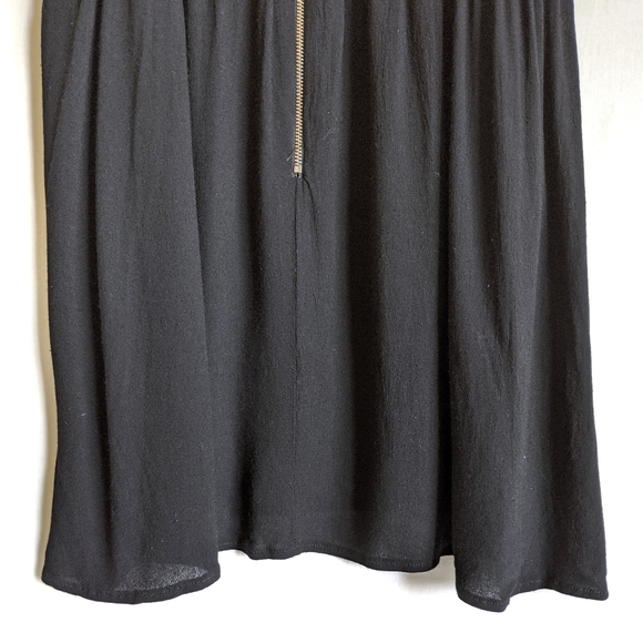 Mika & Gala Lattice Detail Black Swing Dress - Picture 11 of 12